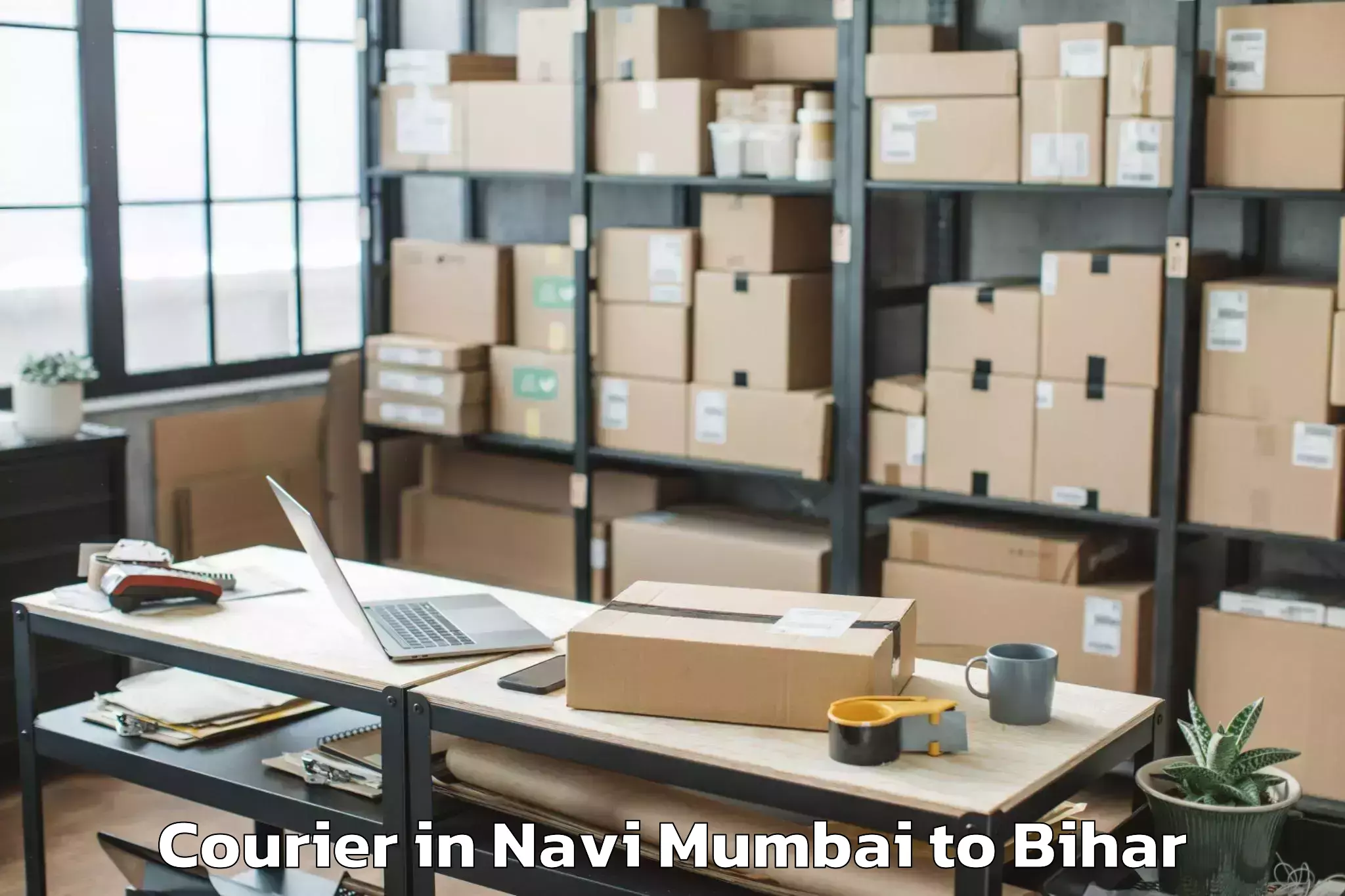 Reliable Navi Mumbai to Chausa Courier